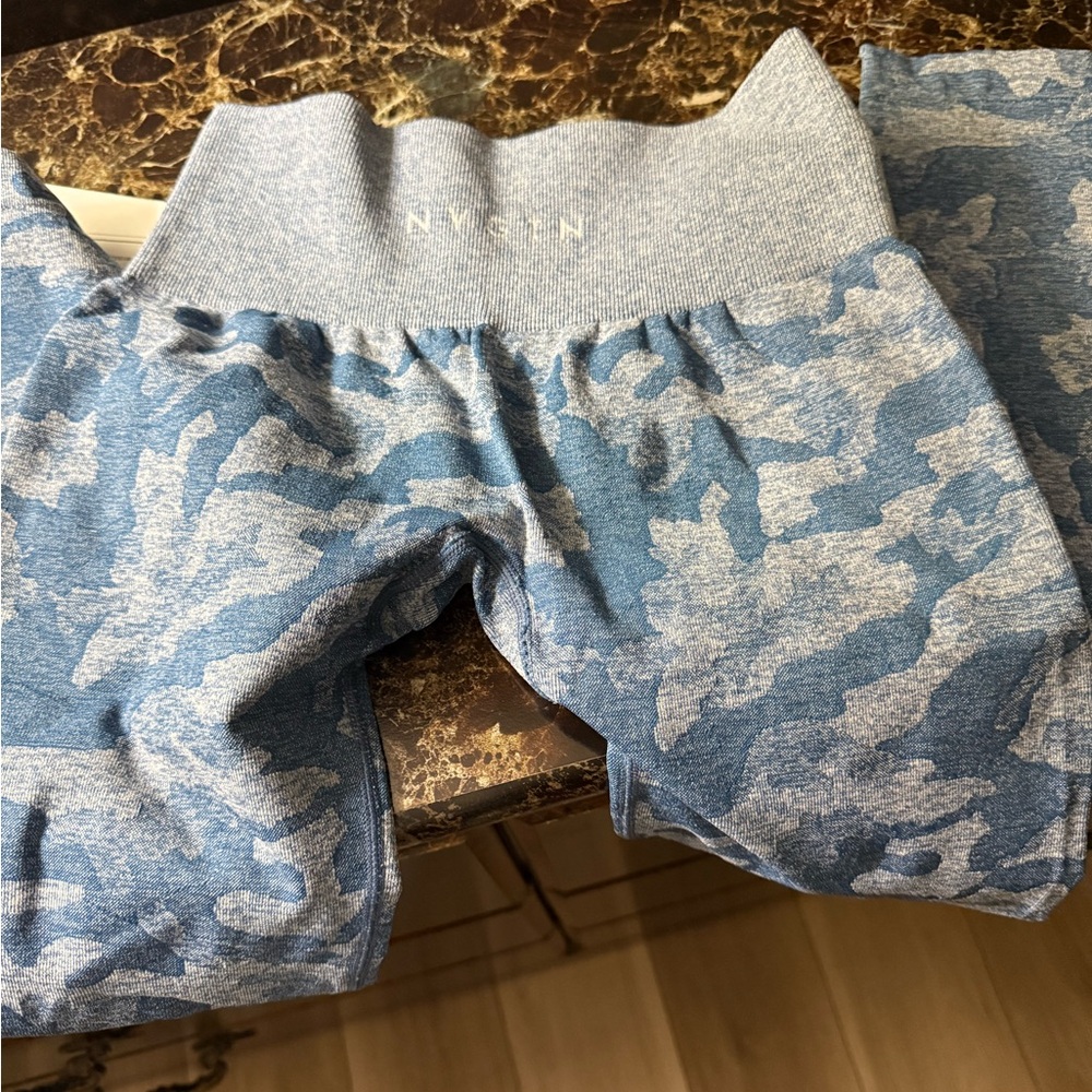 NVGTN Blue Camo Leggings